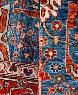 Adorn Hand Woven Rugs Serapi M0103 209 Rug Collection In Blue