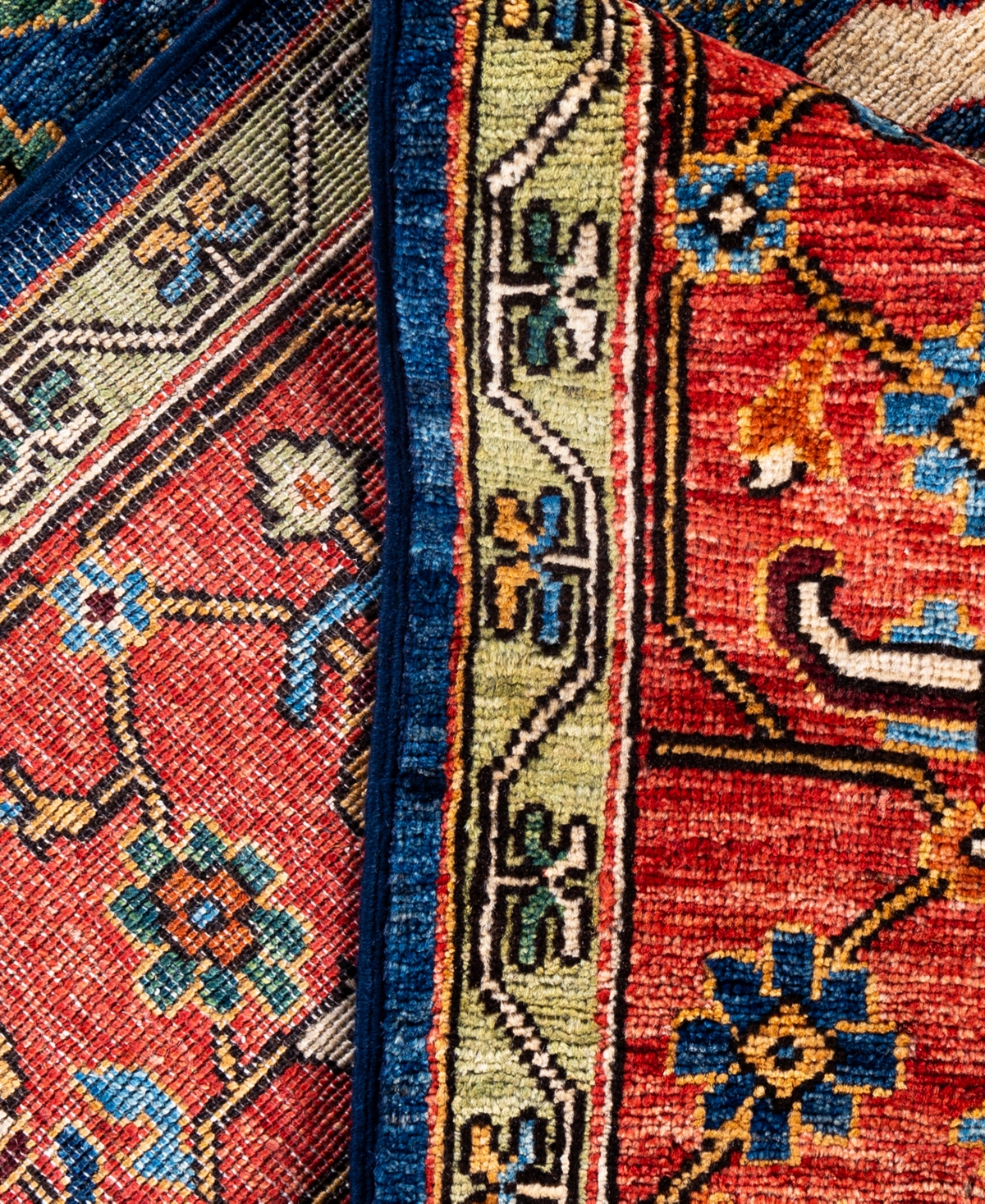 Adorn Hand Woven Rugs Serapi M0103-263 8'1"x10'3" Area Rug In Blue