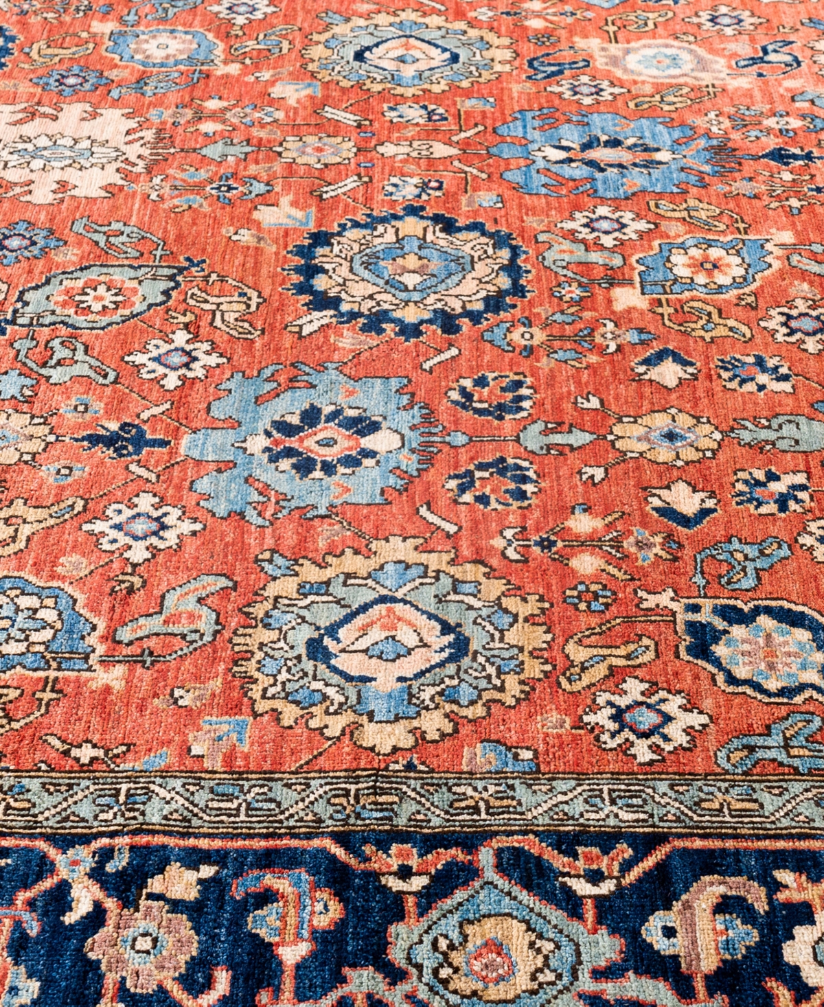 Adorn Hand Woven Rugs Serapi M0103-265 8'x9'10" Area Rug In Orange