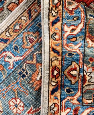 Adorn Hand Woven Rugs Serapi M0103 268 Rug Collection In Gray