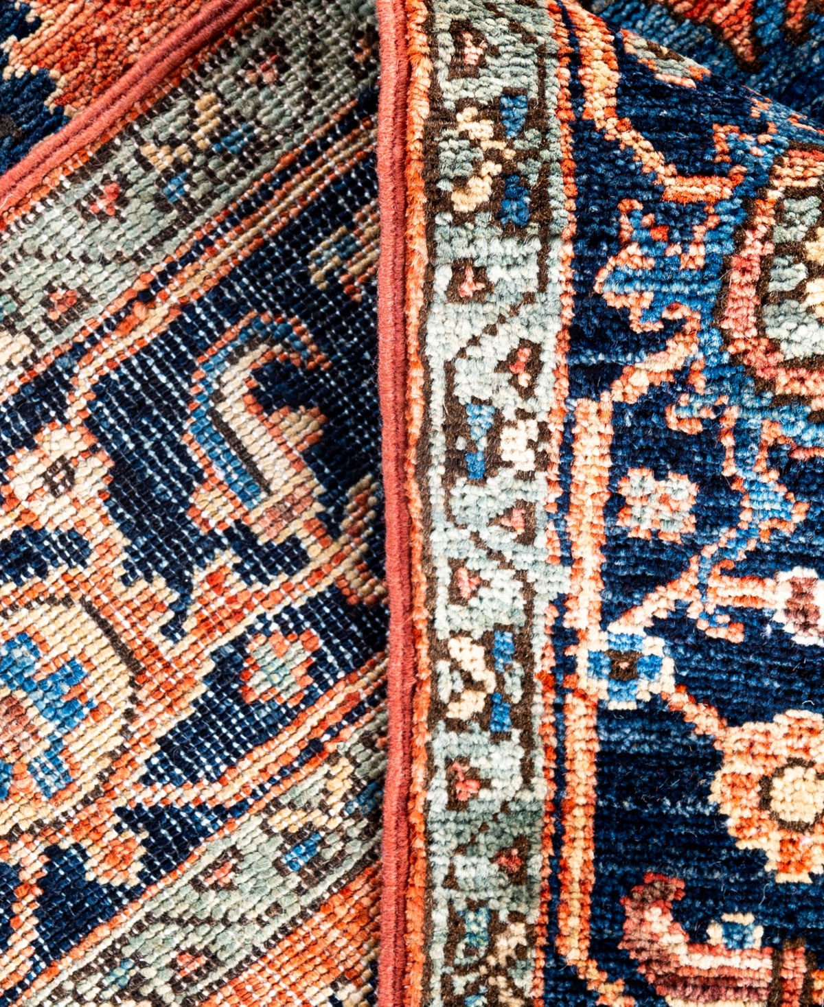 Adorn Hand Woven Rugs Serapi M0103-293 4'3"x6'2" Area Rug In Orange