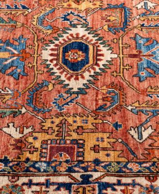 Adorn Hand Woven Rugs Serapi M0103 300 Rug Collection In Red