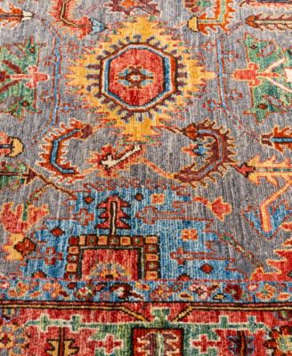 Adorn Hand Woven Rugs Serapi M0103 305 Rug Collection In Gray