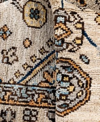 Adorn Hand Woven Rugs Serapi M0103 306 Rug Collection In Gray