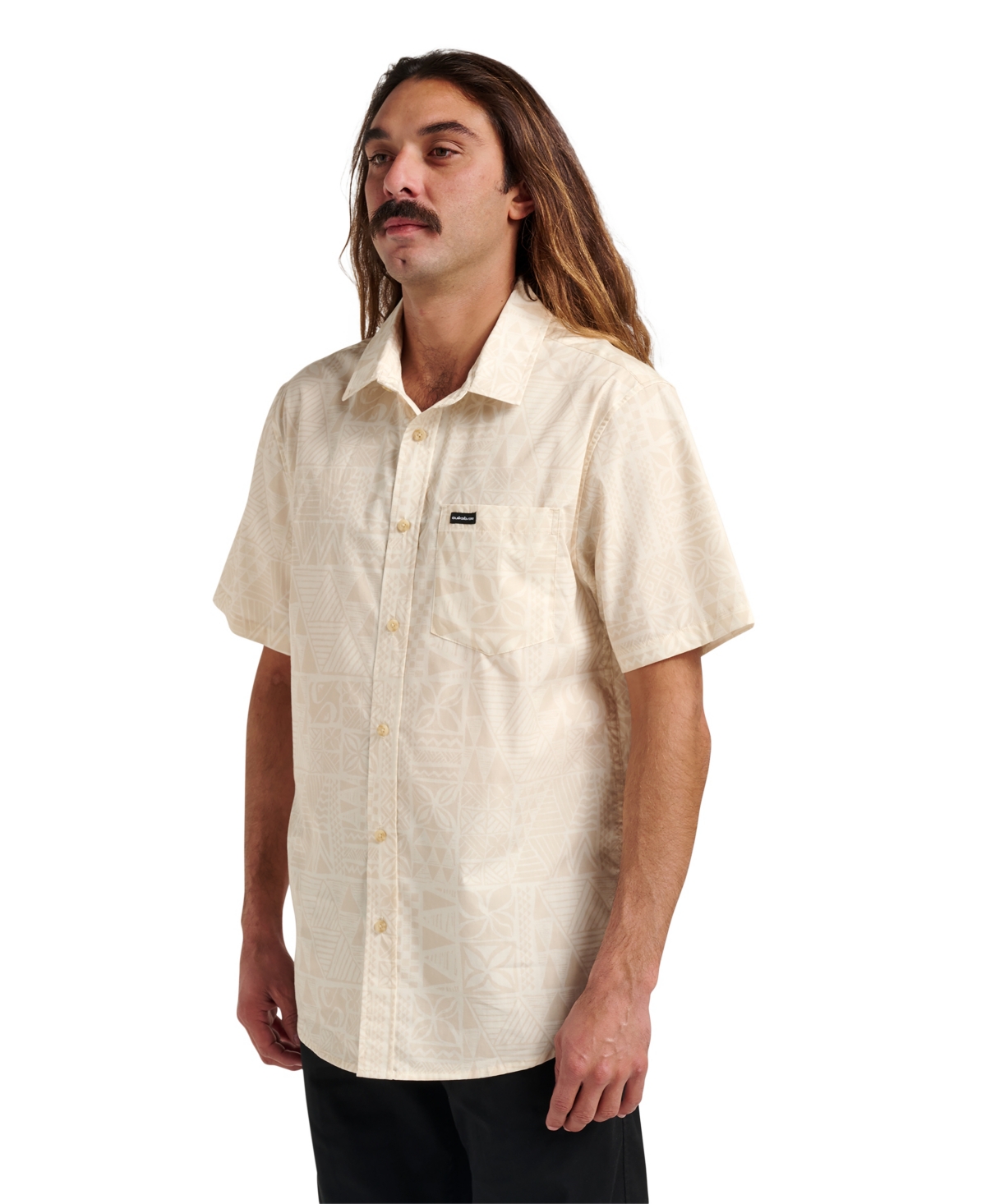 Quiksilver Men's Makaha Classic Short Sleeve Shirt In White