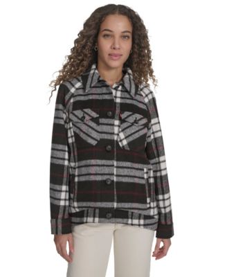 Women's Wool Blend Shirt Jacket