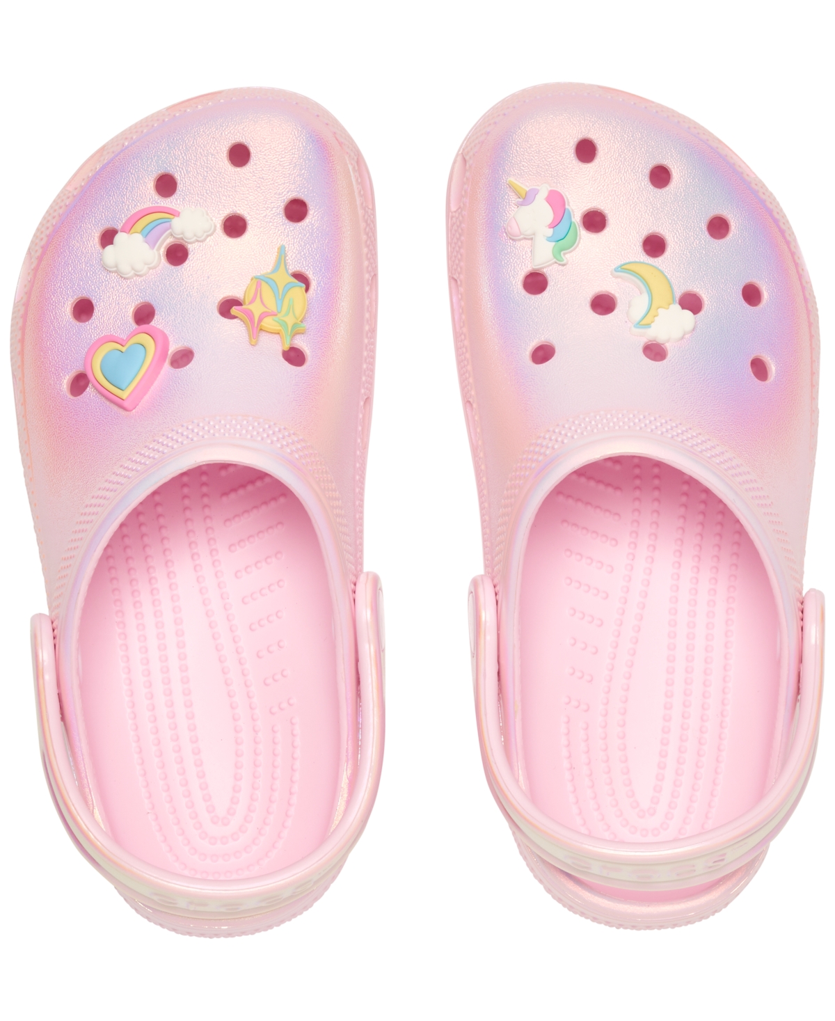 Crocs Toddler Girls Unicorn Classic Clogs From Finish Line In Multi