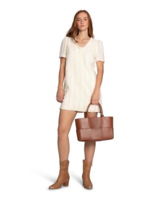 Solana Boho Fringe Mini Shift Dress