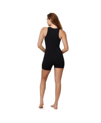 Womens Swim Shady High Neck Swim Romper