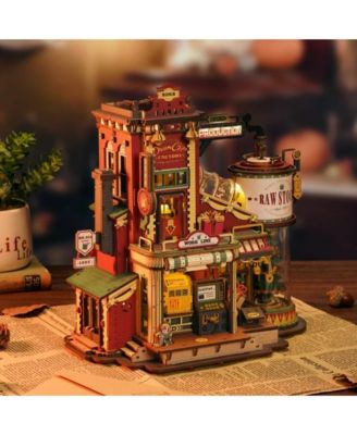 3D Puzzles, Wooden Puzzle Magic Factory Model with Exquisite Accessories, Unique Puzzle for Kids Adults, Multicolored, 9.61"10.08"6.42"