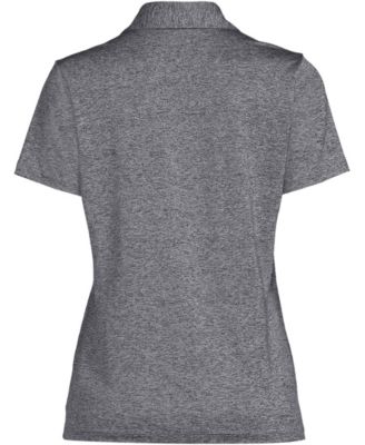 Women's Rapid Dry Short Sleeve Space Dye Sport Neck Polo Shirt