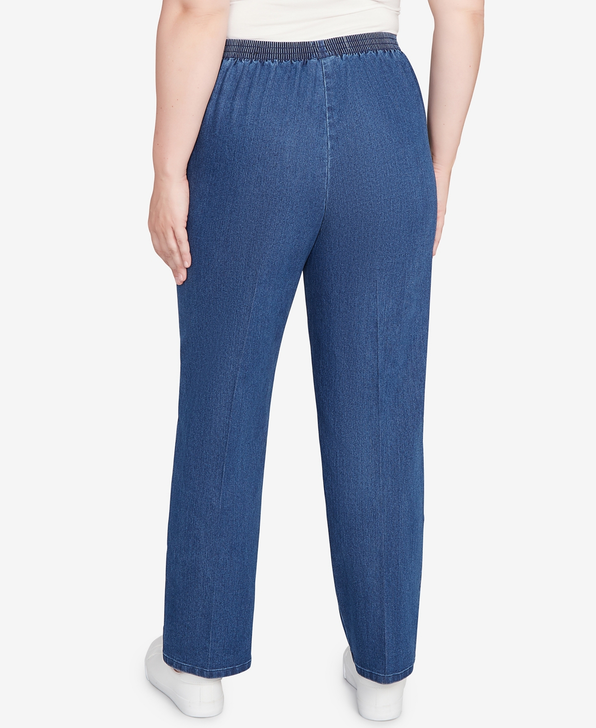 Alfred Dunner Petite Sunset Canyon All Around Elastic Short Length Denim Jeans In Blue
