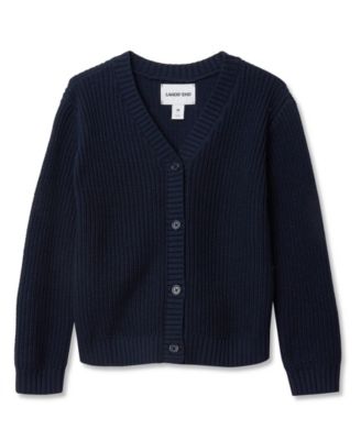 Girls Button Front Knit Cardigan