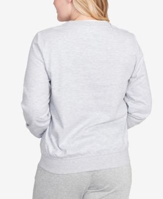 Petite Casual Vibe Embroidered Patchwork Long Sleeve Top