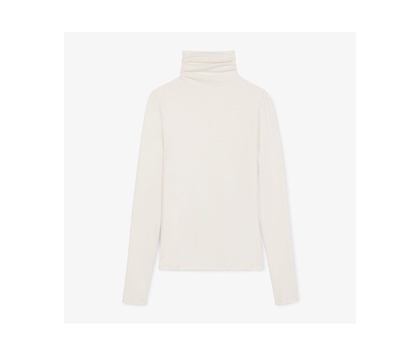 Женский топ M.M.LaFleur Axam Layering Turtleneck - Ribbed Pima Cotton, цвет: Слоновая кость — фото 7