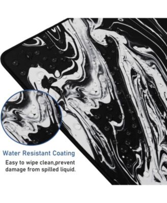 Large Extended Gaming Mouse Pad with Stitched Edges, (31.5X15.7In) Durable Non-Slip Natural Rubber Base, Waterproof Mat for Gamer/Desktop/Office