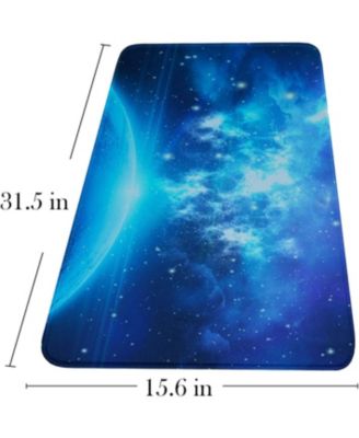 Large Extended Gaming Mouse Pad with Stitched Edges, (31.5X15.7In) Durable Non-Slip Natural Rubber Base, Waterproof Mat for Gamer/Desktop/Office