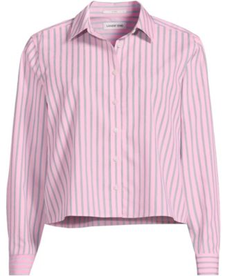 Women's No Iron Boxy Cropped Shirt