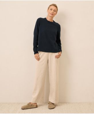 Organic Cotton Classic Fine Knit Crew Sweater