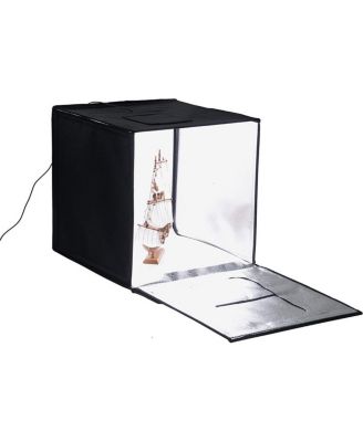 Pro 16x16" LED Studio-in-a-Box for Table Top Photography, Includes Folding Light Tent, Integrated LED Lights and 3 Backdrops