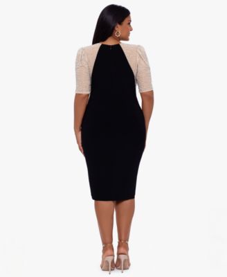 Plus Size Short Sleeve Sheath Dress