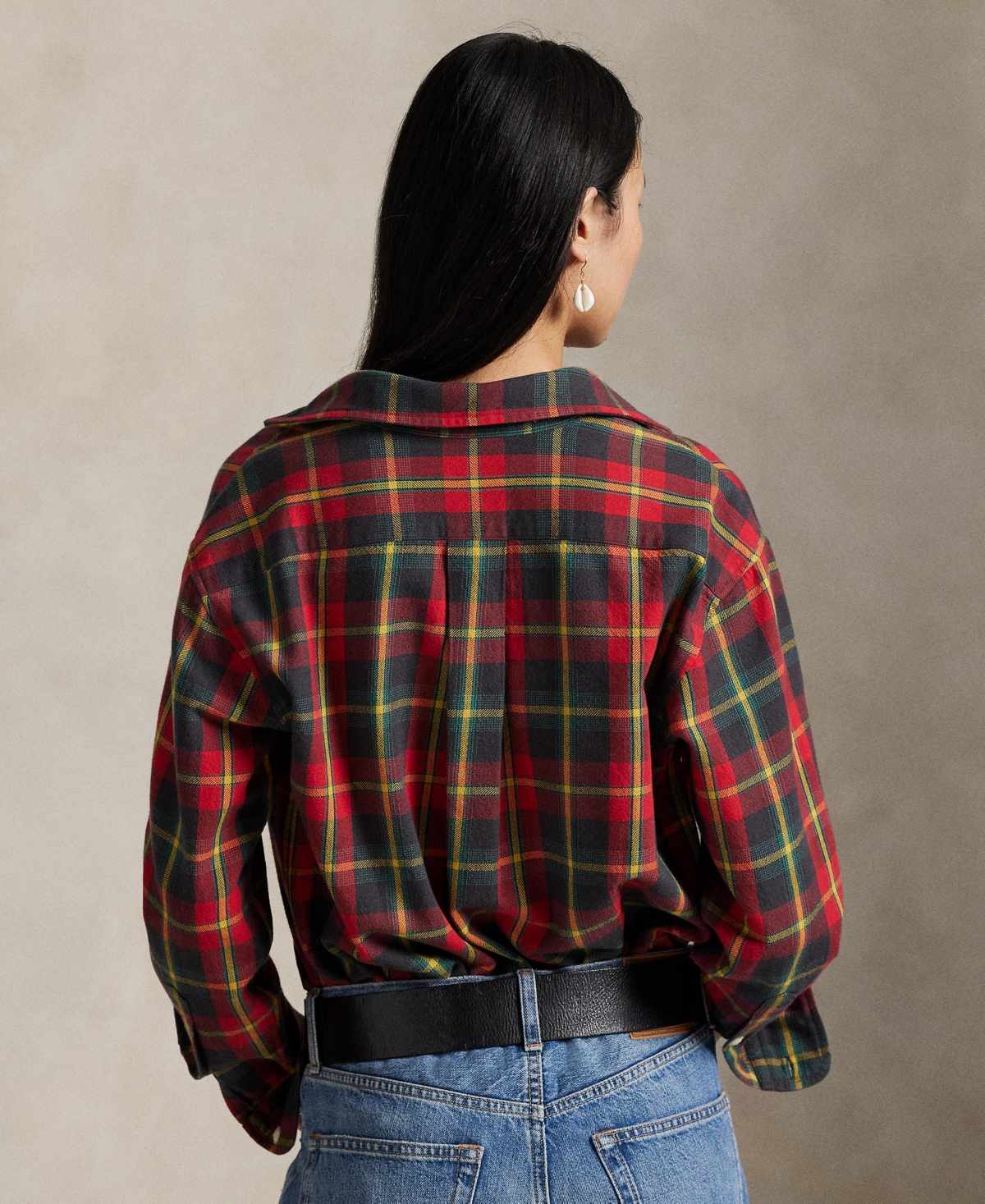 Polo Ralph Lauren Women's Long Sleeve Plaid Shirt In Multi