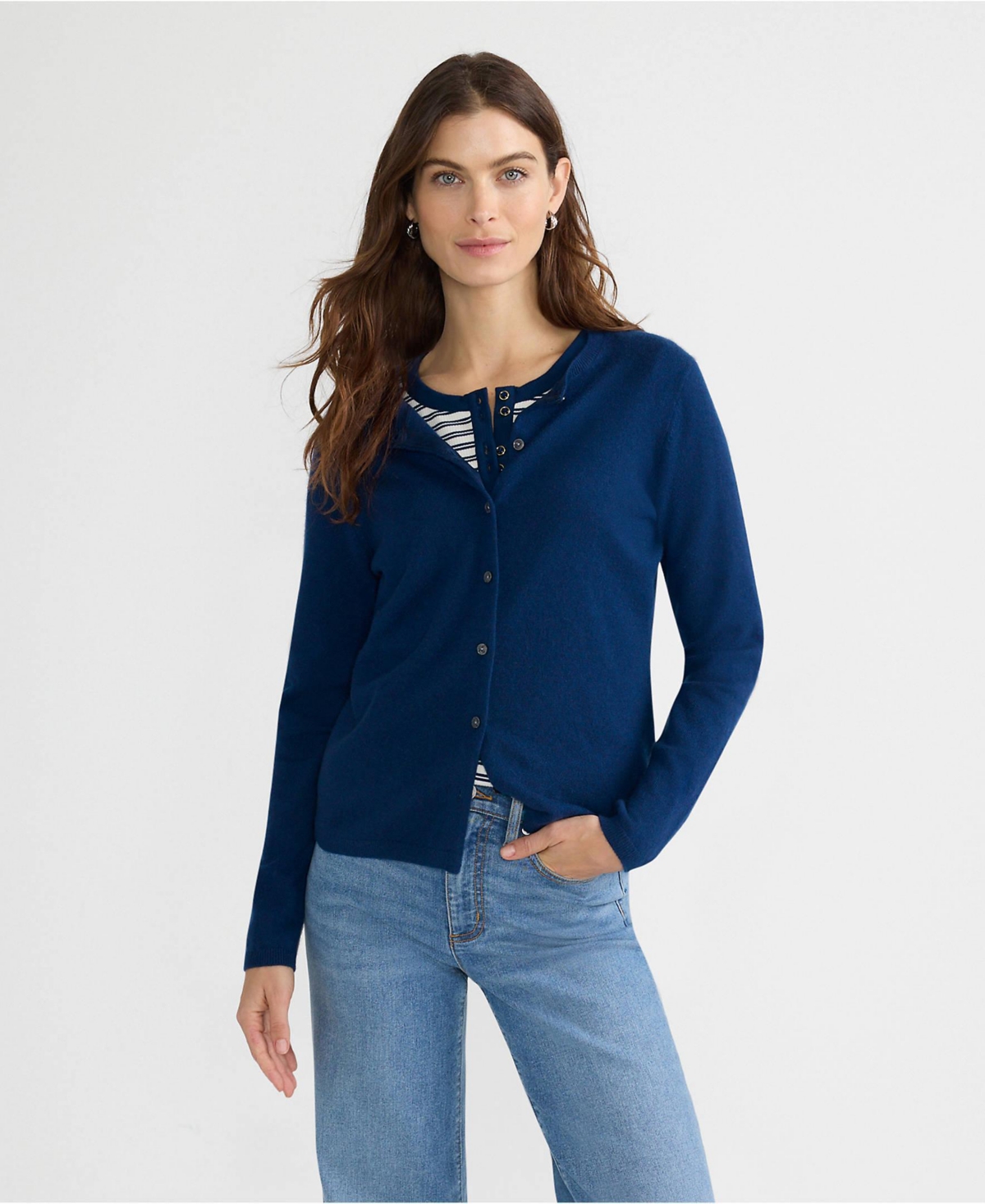 Lands' End Women's Petite Cashmere Cardigan Sweater