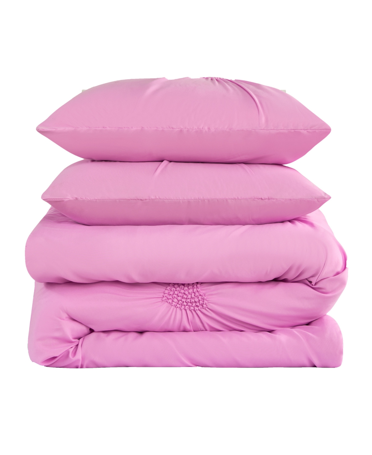 Juicy Couture Amora Gathered Heart 3-pc. Comforter Set, Full/queen In Pink