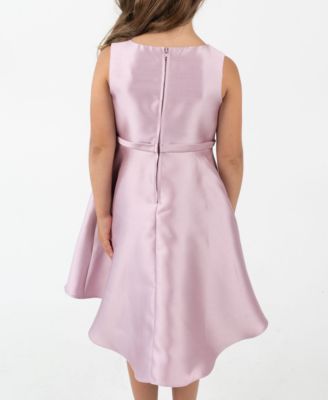 Toddler and Little Girls' Mikado Cascade Bow Dress