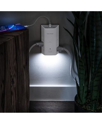 P6WUCL 6-Outlet Wall Mount Surge Protector with USB and Night Light