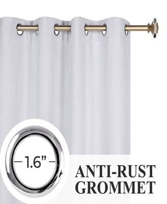 Neal 100% Blackout Solid Machine Washable Curtains, Set of 2 Panels, 52"x63