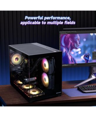 Prebuilt Gaming PC - Radeon RX 7650GRE 8G, Ryzen 5 9600X, 16GB DDR5, 1TB SSD, Win 11 - Ready for 1080p Ultra Gaming (Liquid Cooled)