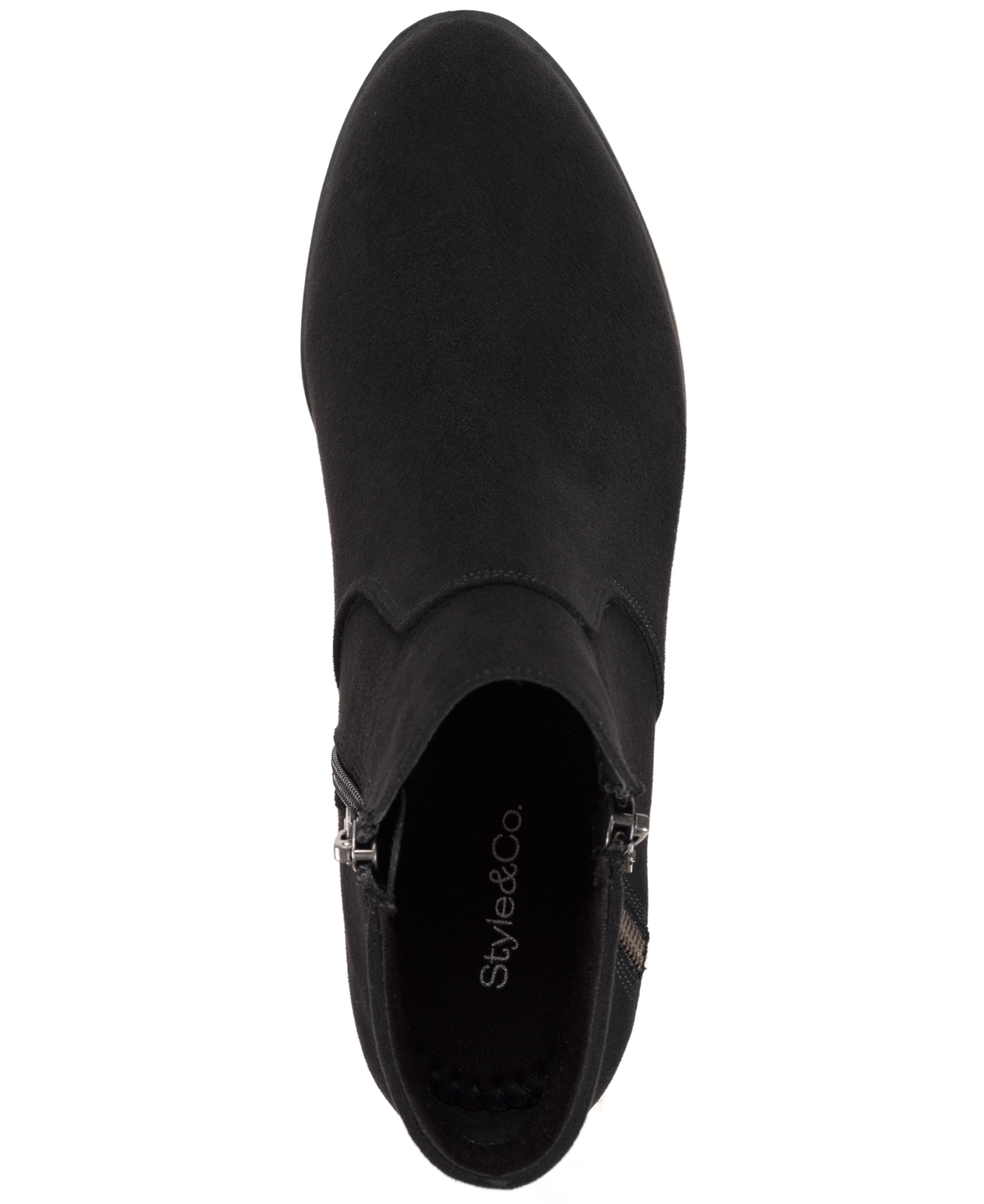 Style & Co Women's Ameliaa Block Heel Booties, Macy's Exclusive In Black