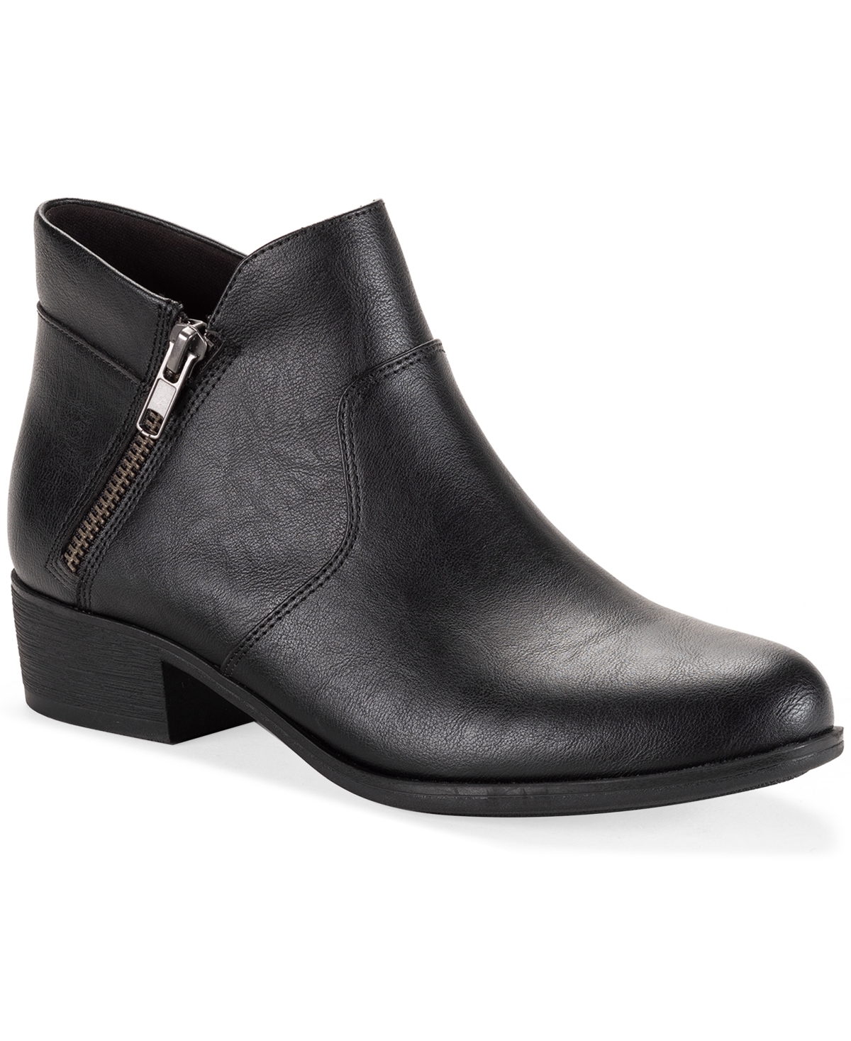 Style & Co Women's Ameliaa Block Heel Booties, Macy's Exclusive In Black