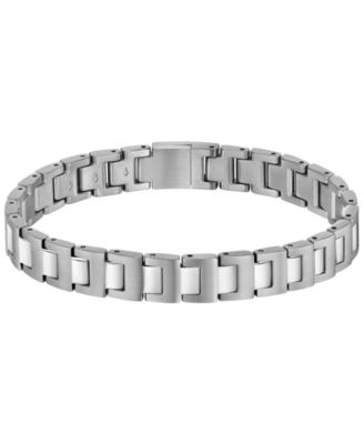 Candor Ionic Plated Thin Gold Stainless Steel Bracelet