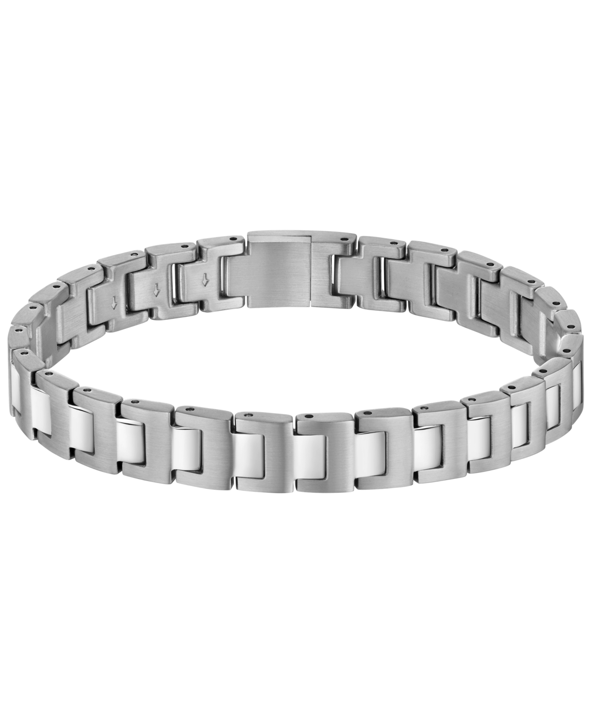Hugo Boss Candor Ionic Plated Thin Gold Stainless Steel Bracelet In Silver