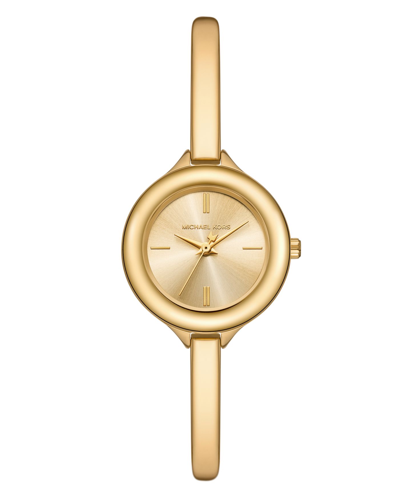 Женские часы Michael Kors Izzy Three-Hand Gold-Tone Stainless Steel Watch, 28mm — фото 1
