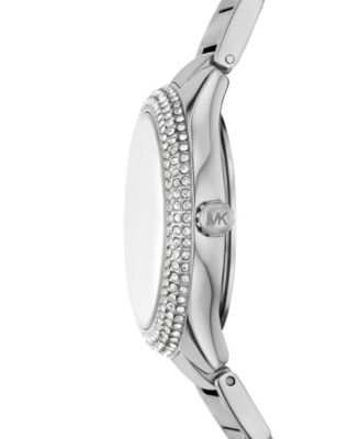 Women's&nbsp;Sylvia Three-Hand Silver-Tone Stainless Steel Watch, 33mm