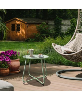 Outdoor detachable iron sheet coffee table