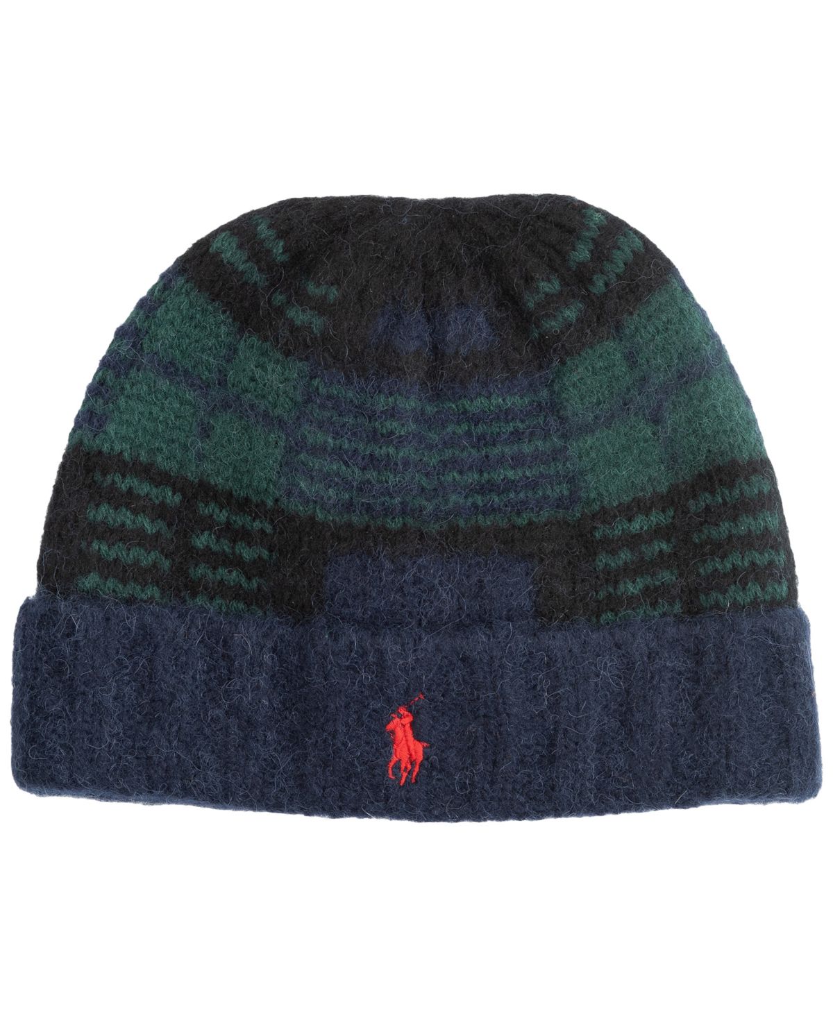 Мужская матовая шапочка с черными часами