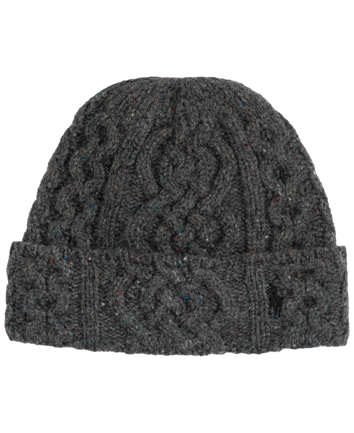 Polo Ralph Lauren Wool Blend Cable Knit Beanie Hat In Gray