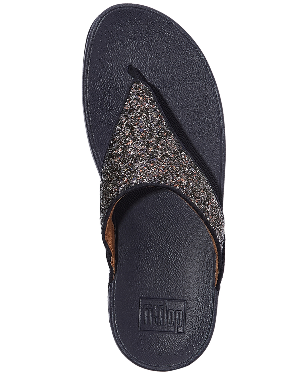 Fitflop Women's Lulu Multi-tonal Glitter Wedge Sandals In Blue