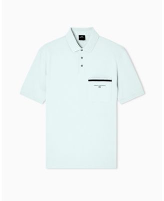 Men's Pique with Pocket Graphic Polo Shirt