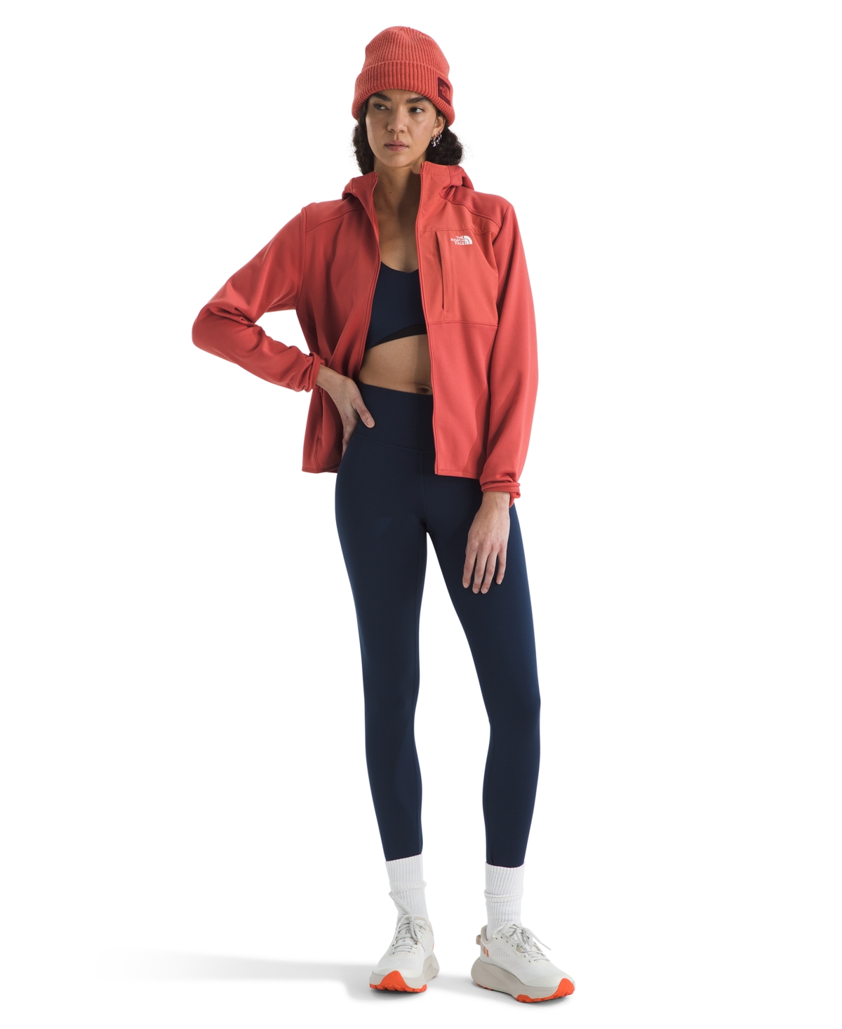 The North Face Women's Performance Fleece Full Zip Hoodie In Red