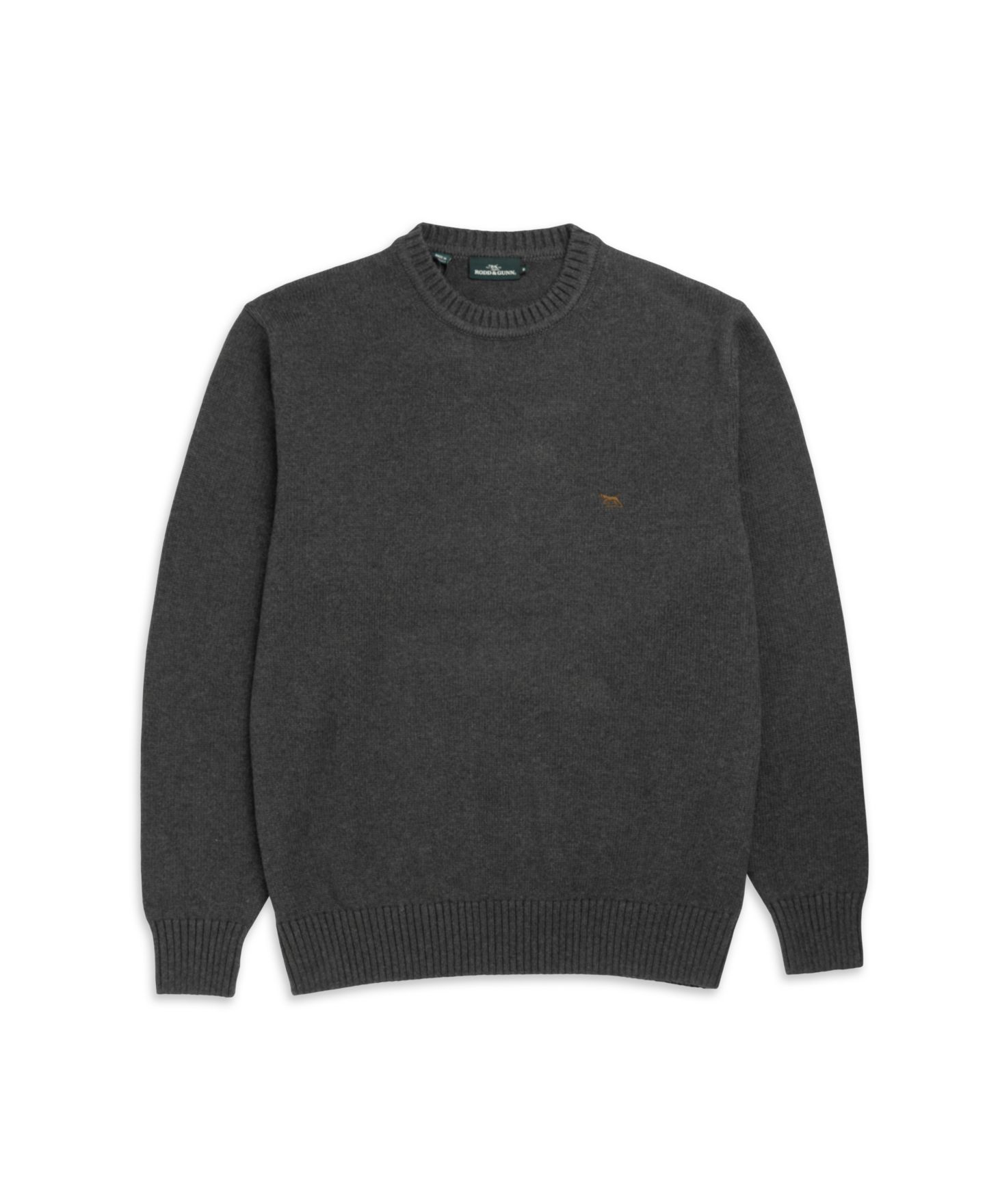 Мужской свитер Rodd & Gunn Gunn Crew Neck Pullover, цвет: Угольный серый — фото 7