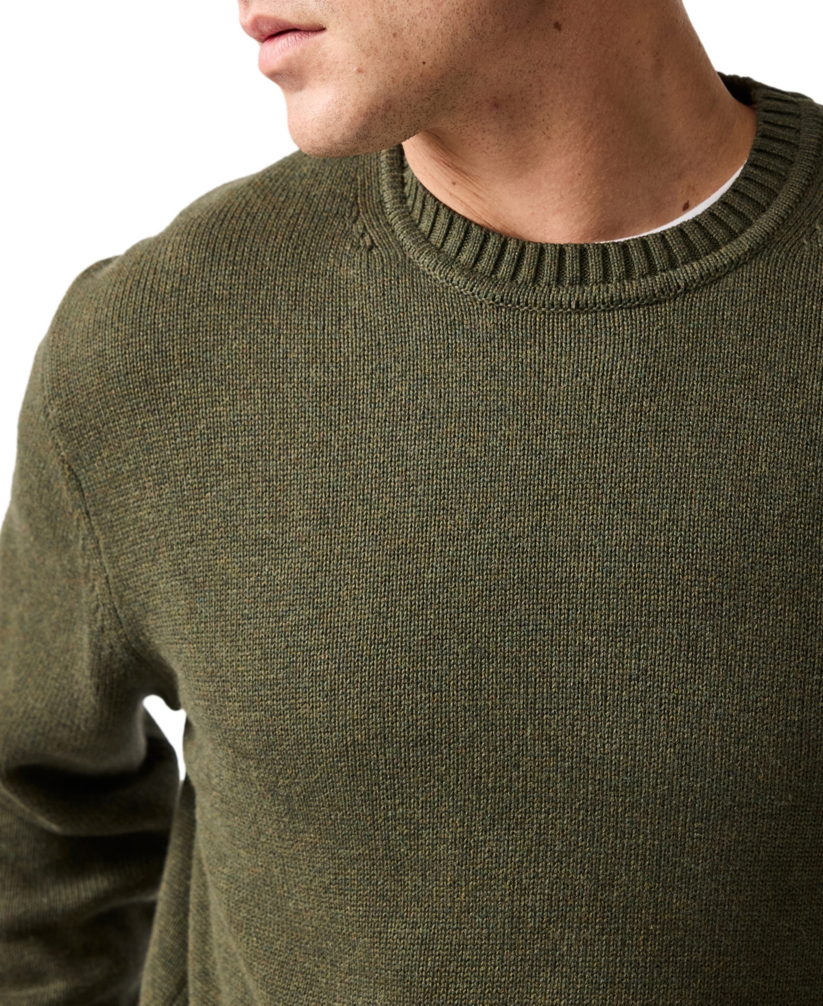Rodd & Gunn Crewneck Cotton Sweater In Green
