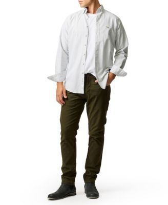 Men's Oxford Lakeside Stripe Sports Fit Cotton Shirt