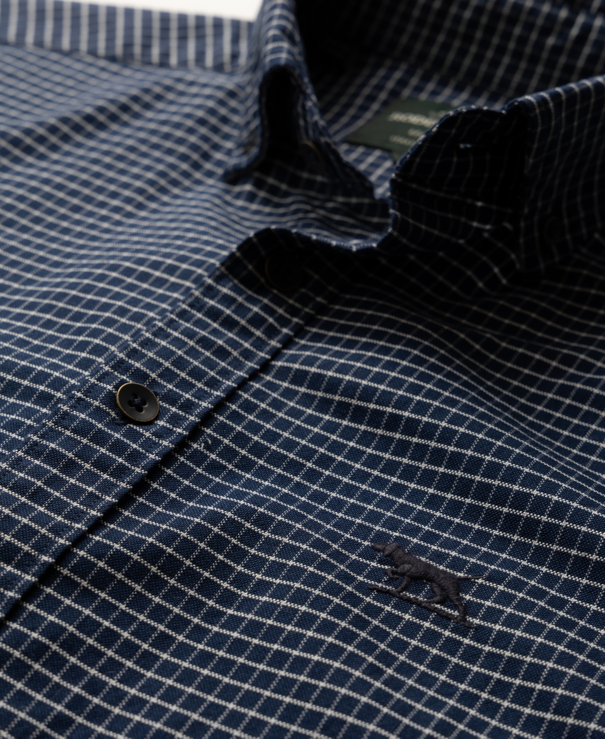 Rodd & Gunn Men's Gunn Check Oxford 5 Long Sleeve Sports Fit Shirt In Blue