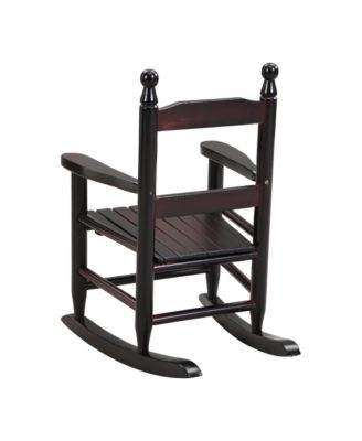 Espresso Wood Children's Rocking Chair Kids Rocking Chair for Indoor or Outdoor