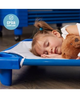 RestZone Cot Sheet, Toddler Size, White, 12-Pack